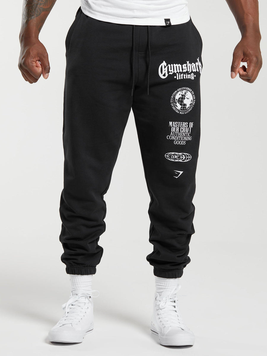 Gymshark Global Lifting Oversized Joggers — Black — 7