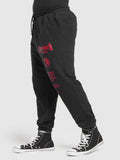 Gymshark Global Lifting Oversized Joggers — Black/Conditioning Red — 3