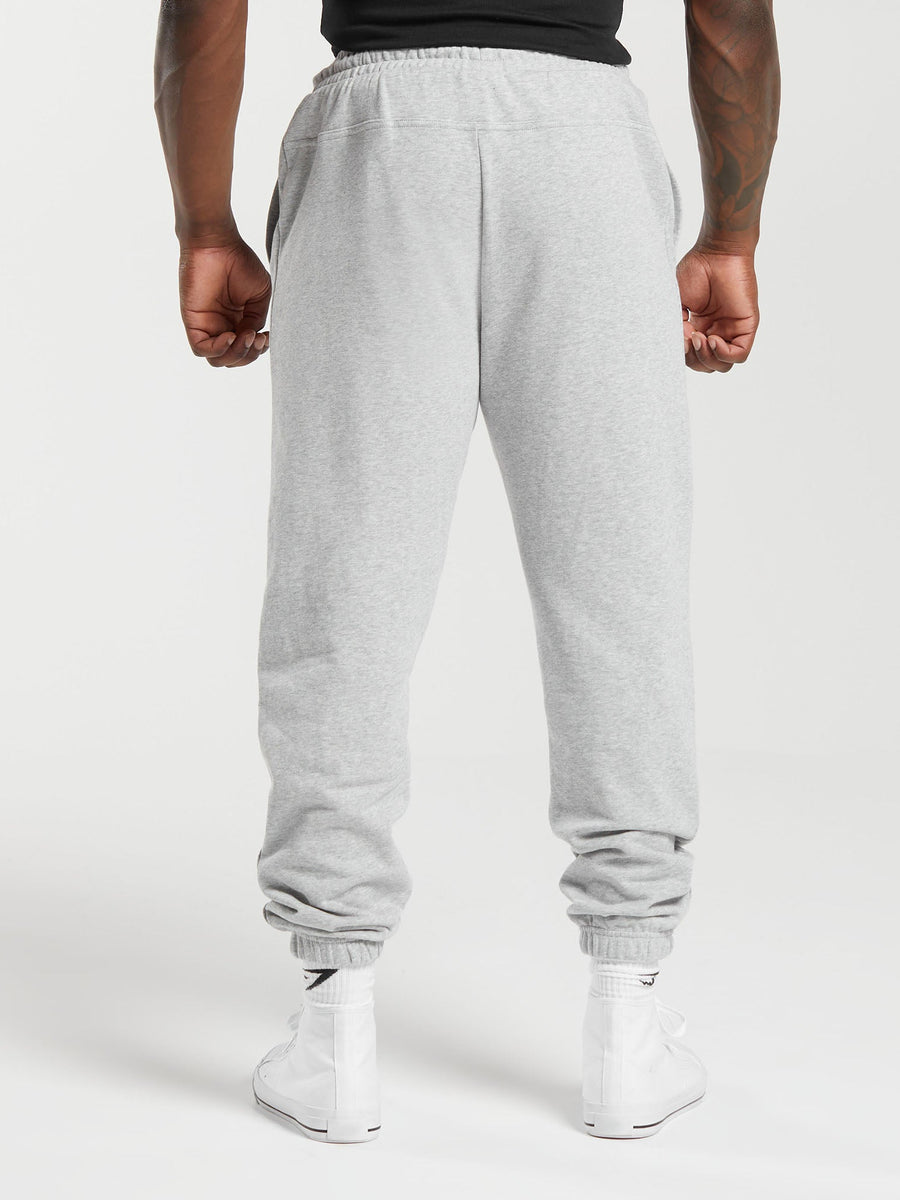 Gymshark Global Lifting Oversized Joggers — Light Grey Core Marl — 4