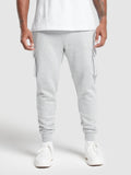 Gymshark Crest Cargo Jogger — Light Grey Core Marl — 2