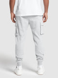 Gymshark Crest Cargo Jogger — Light Grey Core Marl — 3