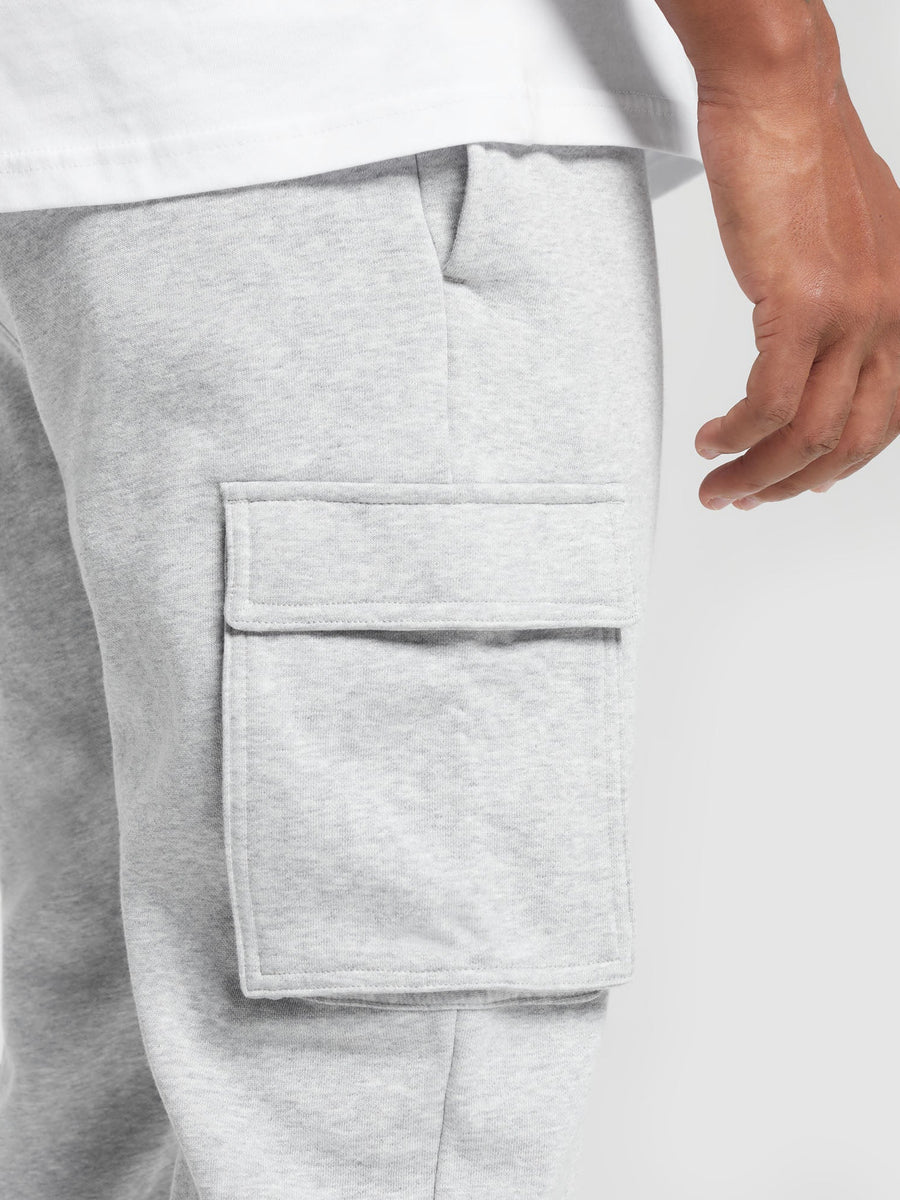 Gymshark Crest Cargo Jogger — Light Grey Core Marl — 5