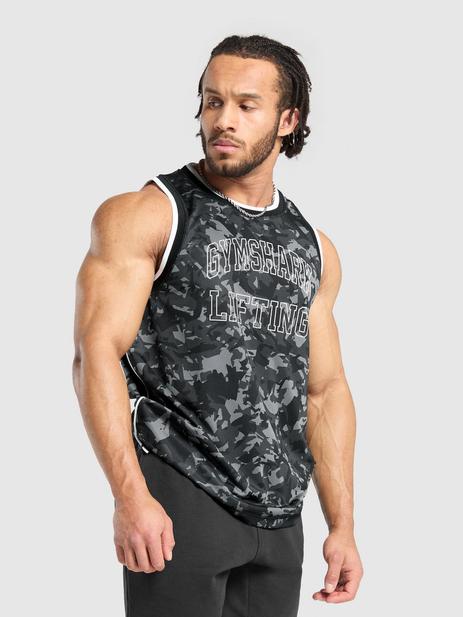 Gymshark Mesh Tank — Black — 3