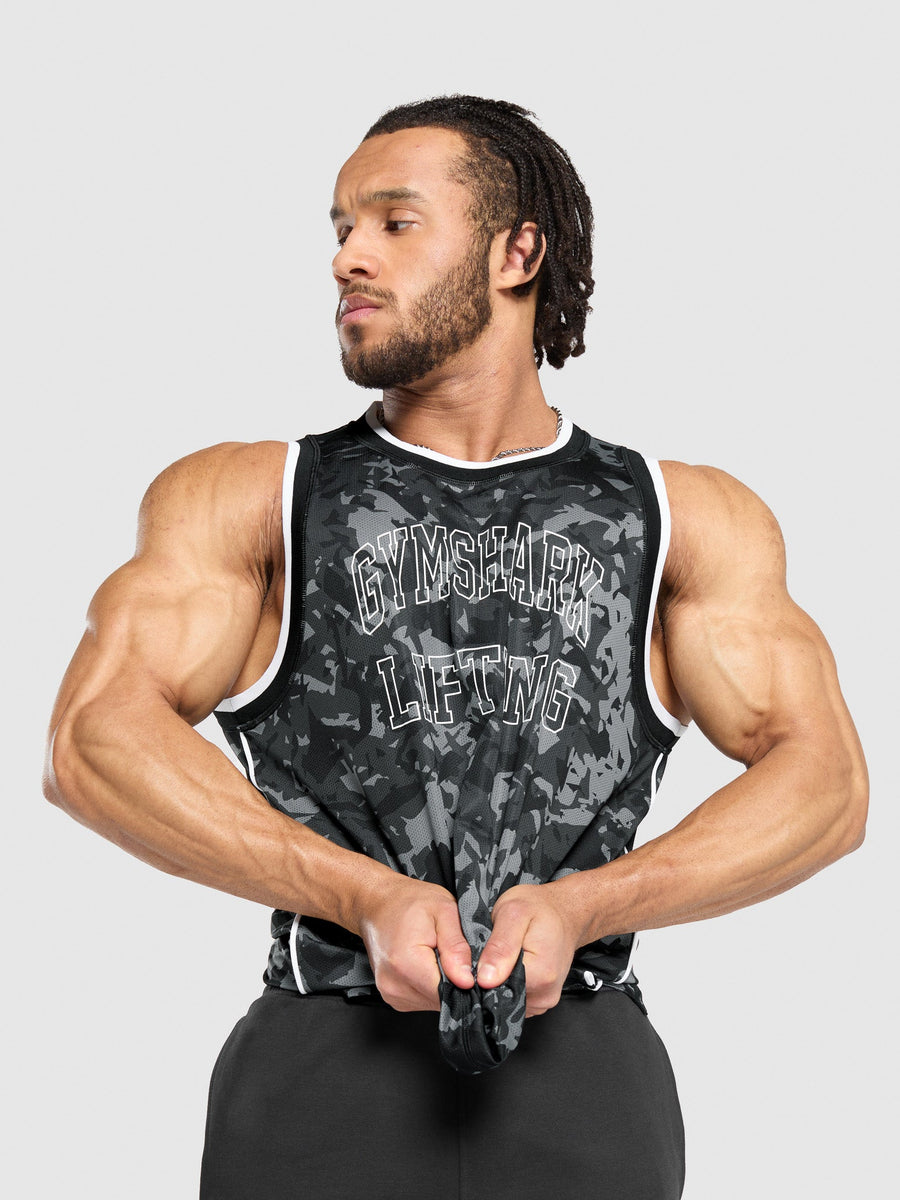 Gymshark Mesh Tank — Black — 7