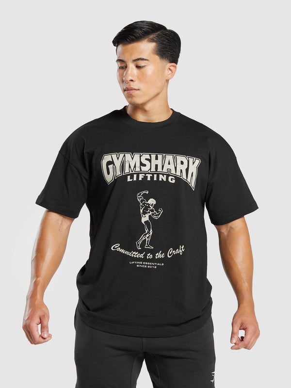Gymshark Committed to the Craft T-Shirt — Black