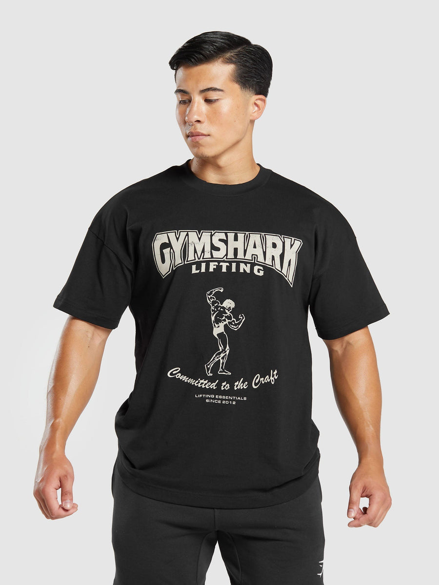 Gymshark Committed to the Craft T-Shirt — Black — 1