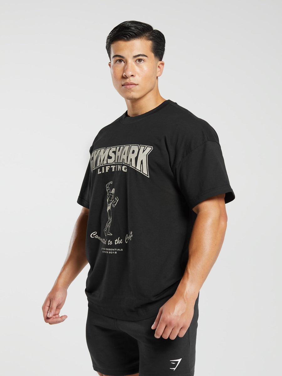 Gymshark Committed to the Craft T-Shirt — Black — 3