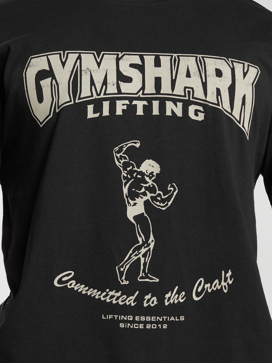 Gymshark Committed to the Craft T-Shirt — Black — 5