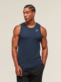Gymshark Geo Seamless Tank — Navy/Heavy Blue — 4