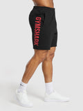 Gymshark Impact Shorts — Black/Vivid Red — 1