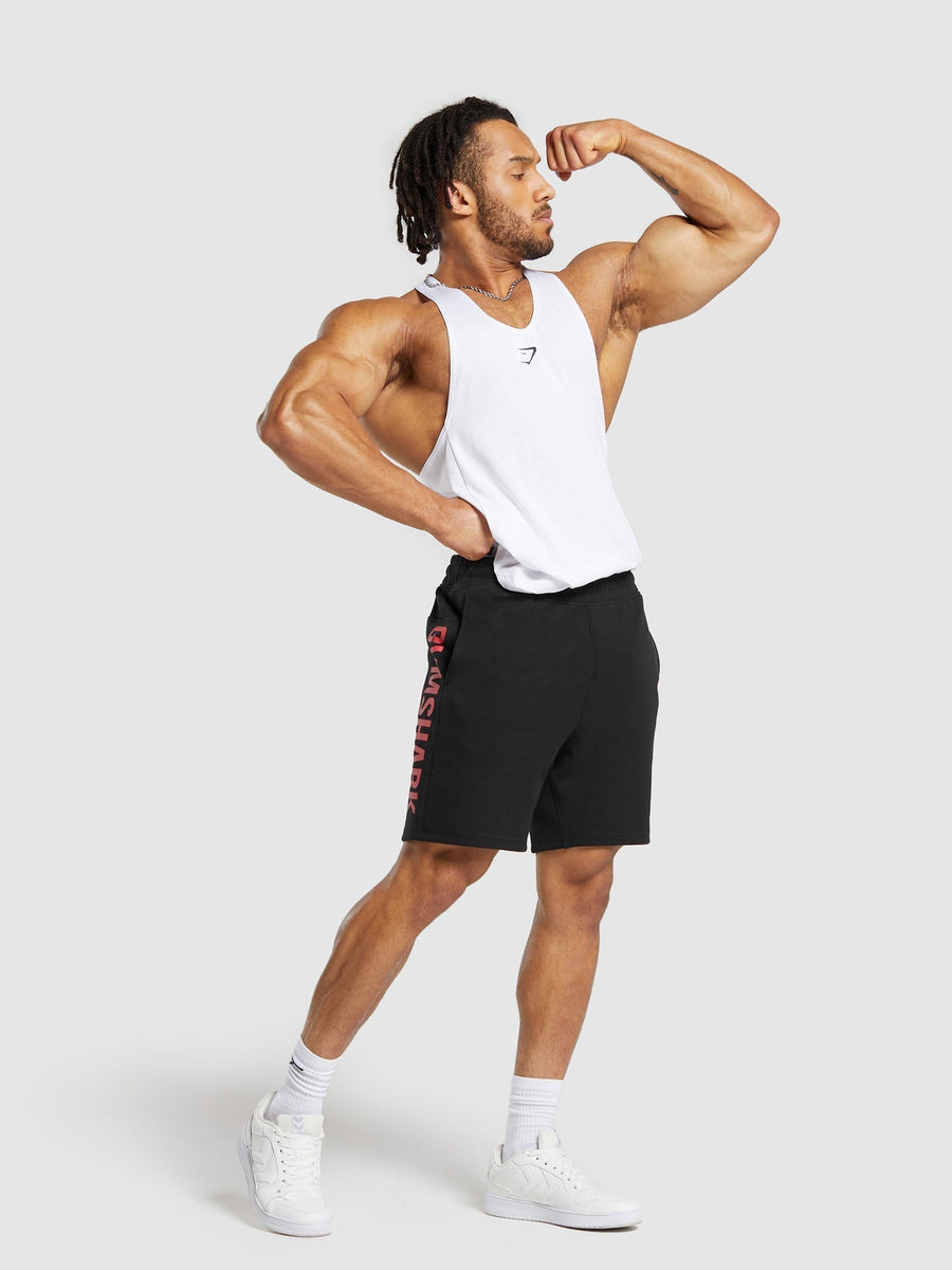 Gymshark Impact Shorts — Black/Vivid Red — 4