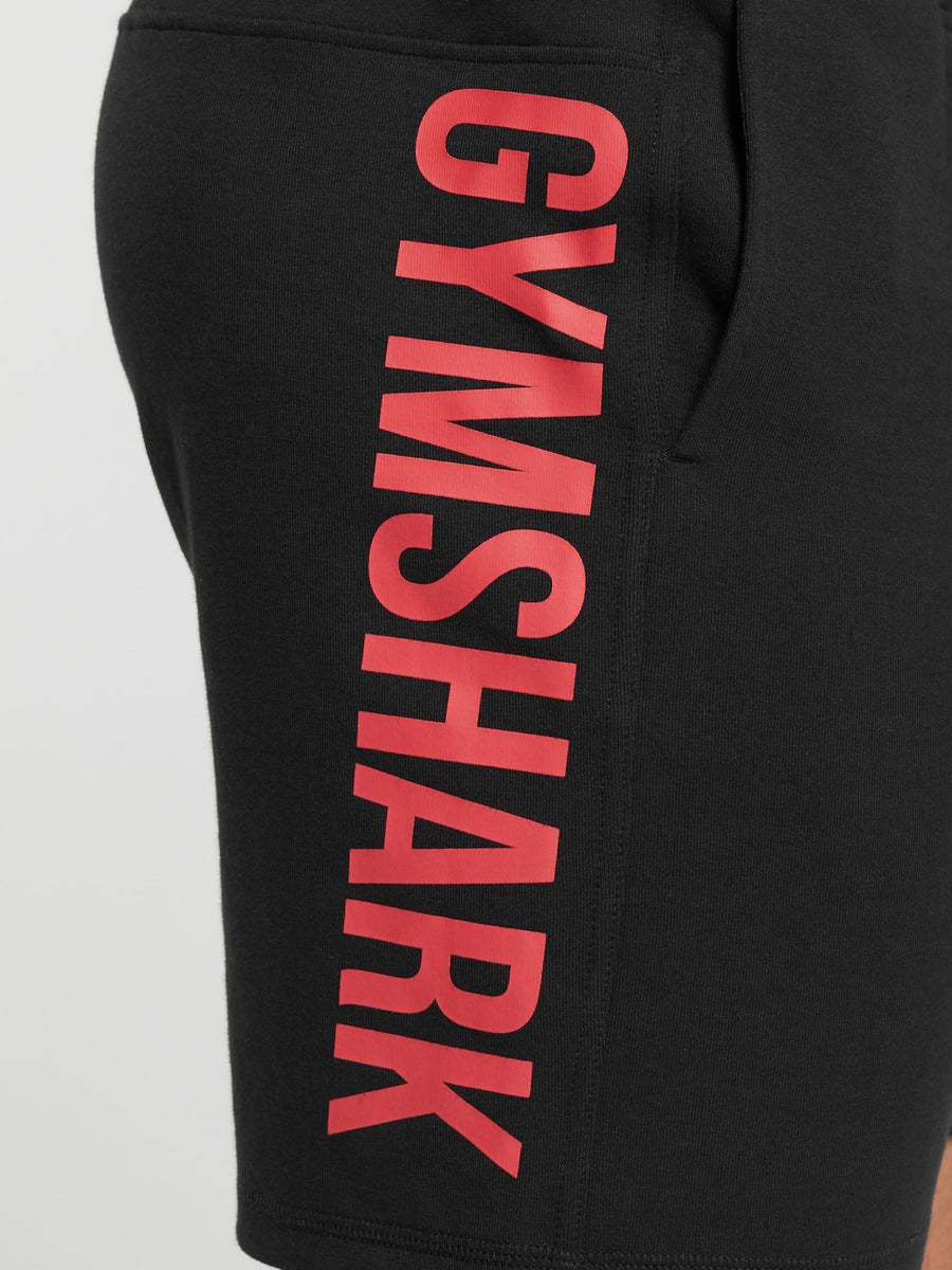 Gymshark Impact Shorts — Black/Vivid Red — 6