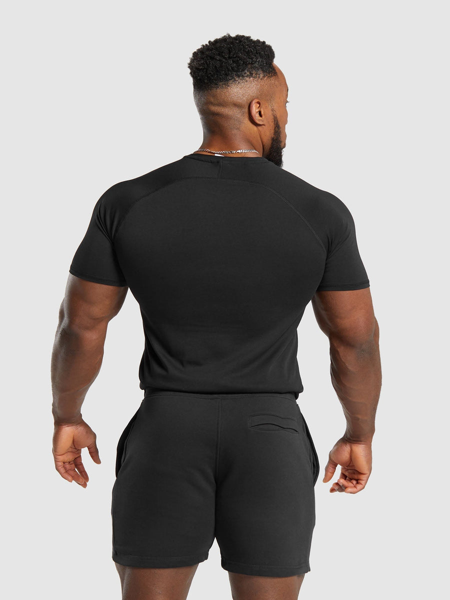 Gymshark Impact T-Shirt — Black/Vivid Red — 2
