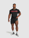 Gymshark Impact T-Shirt — Black/Vivid Red — 4