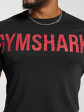 Gymshark Impact T-Shirt — Black/Vivid Red — 5