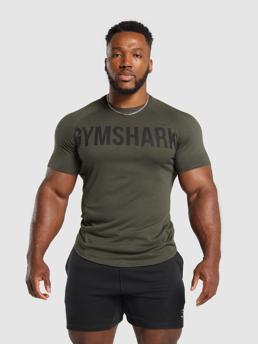 Gymshark Impact SS Muscle T-Shirt — Strength Green — 1