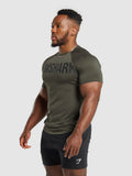 Gymshark Impact SS Muscle T-Shirt — Strength Green — 3