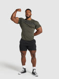 Gymshark Impact SS Muscle T-Shirt — Strength Green — 4