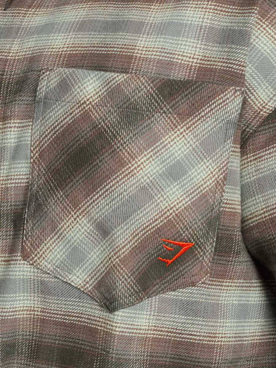 Gymshark Flannel Shirt — Strength Green — 6