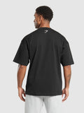 Gymshark Collegiate T-Shirt — Black — 4