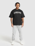 Gymshark Collegiate T-Shirt — Black — 8