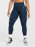 Gymshark Adapt Camo Seamless Leggings — Midnight Blue/Ash Blue — 1