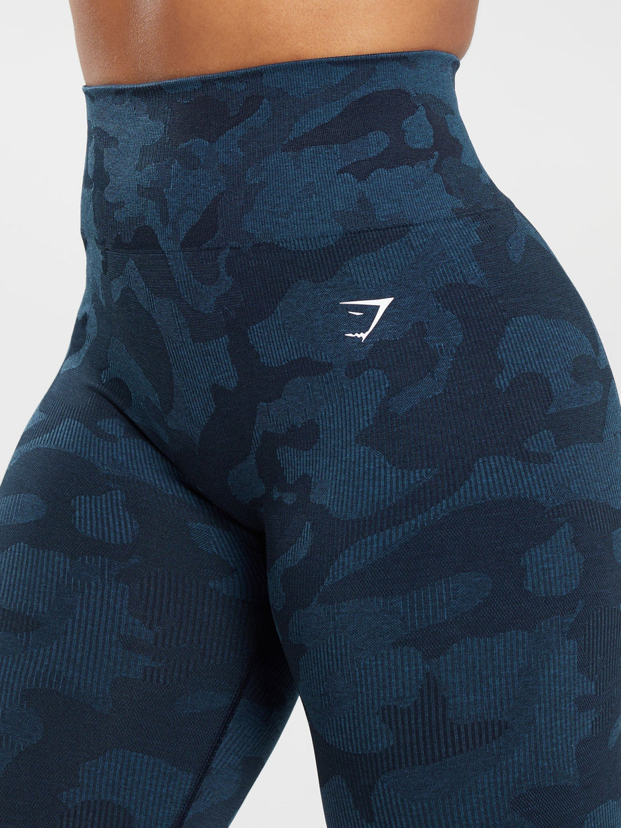 Gymshark Adapt Camo Seamless Leggings — Midnight Blue/Ash Blue — 5