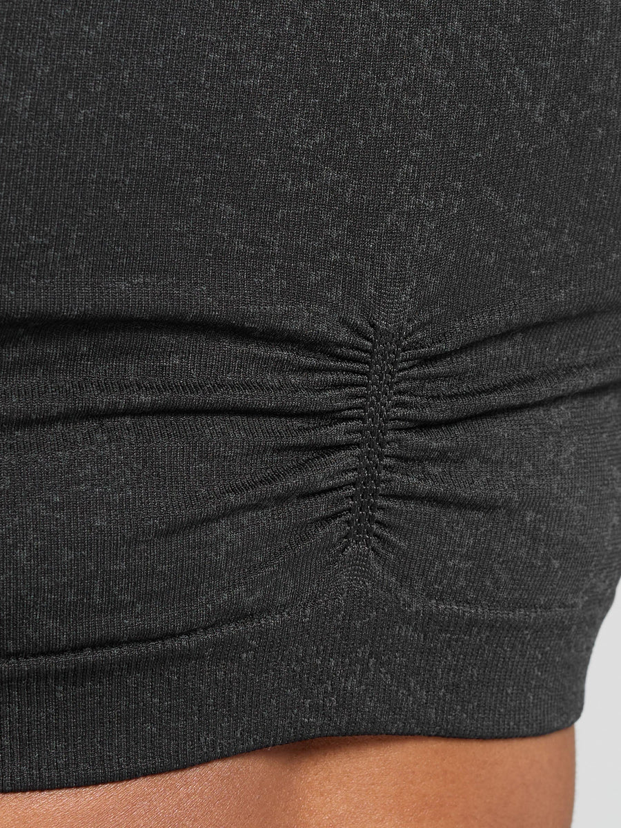 Gymshark Adapt Fleck Seamless Long Sleeve Crop Top — Mineral | Black — 5