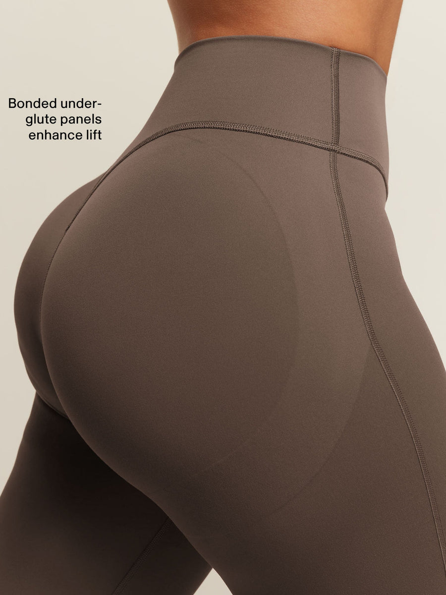 Gymshark Shape Bonded Flared Tall Leggings — Soft Brown — 2