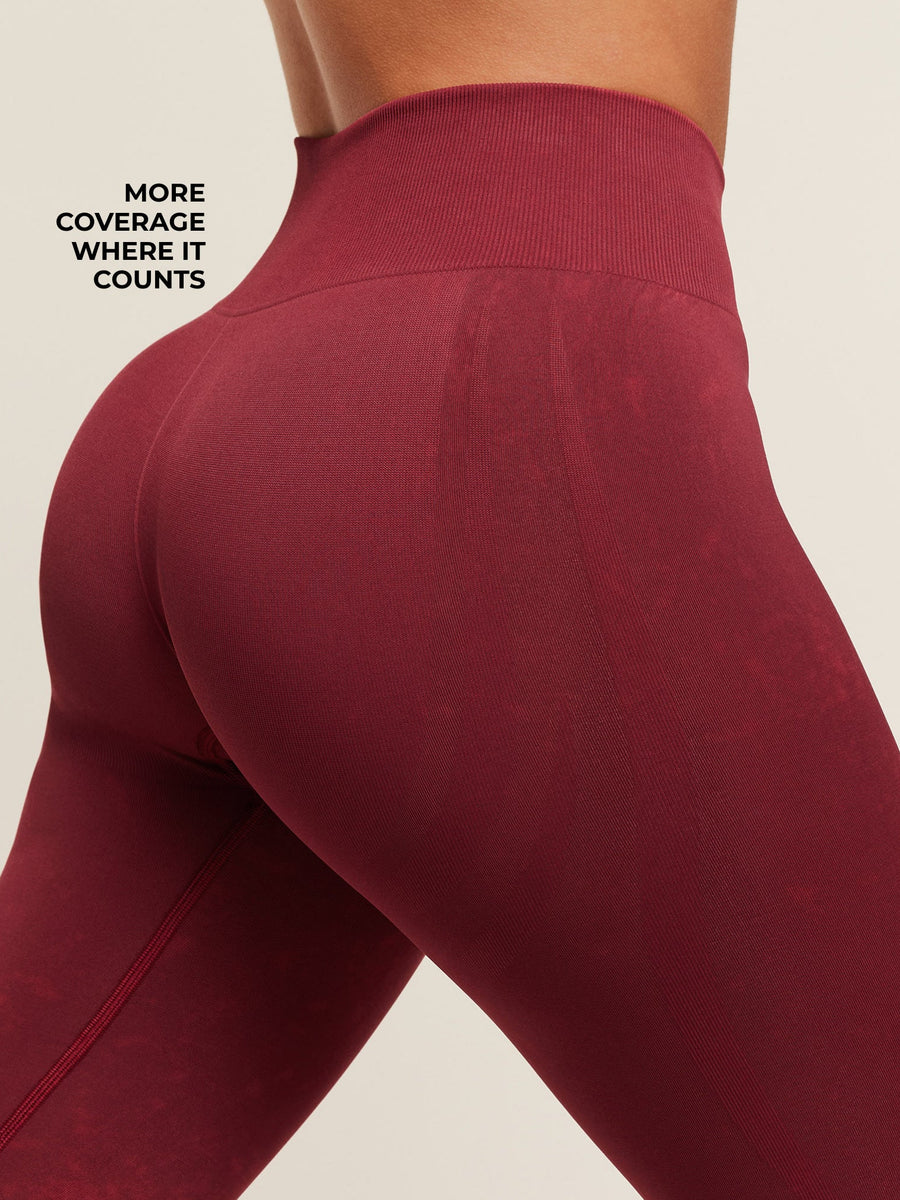Gymshark Everyday Seamless Washed Legging — Sets Red/Wash — 3