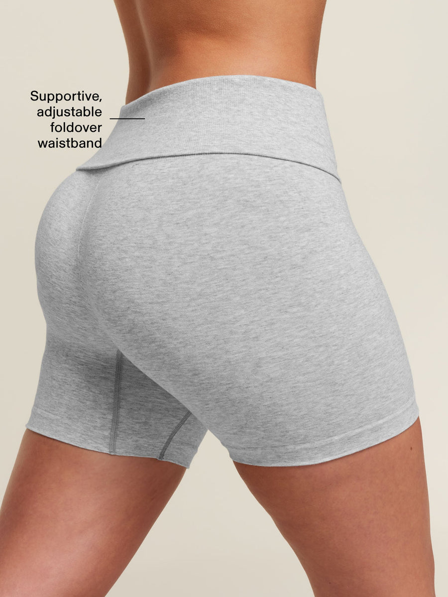 Gymshark CottonMove™ Shorts — Soft Grey Marl — 3