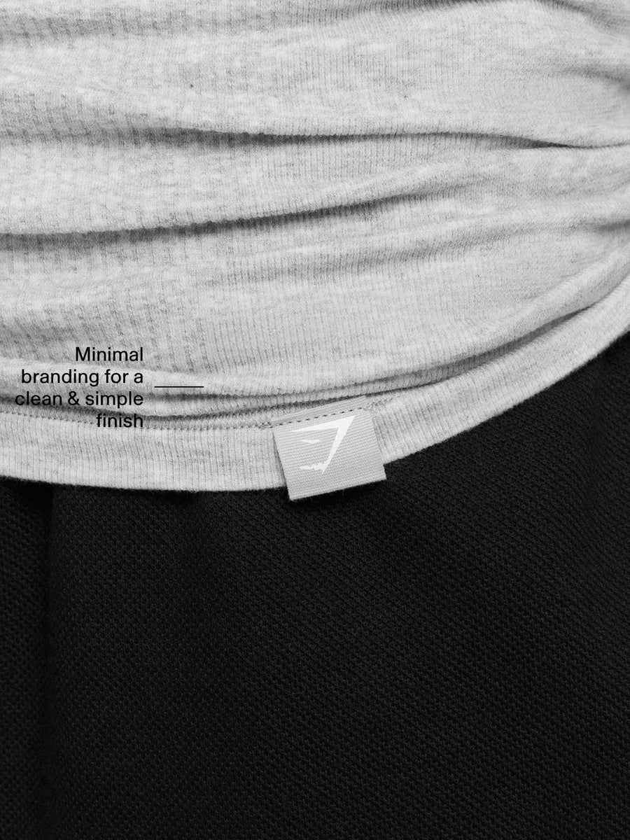 Gymshark Cotton Seamless T-Shirt — Soft Grey Marl — 5