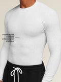 Gymshark Cotton Seamless Long Sleeve T-Shirt — White Grey Marl — 2