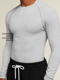 Gymshark Cotton Seamless Long Sleeve T-Shirt — Soft Grey Marl — 2