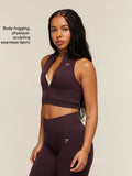 Gymshark Adapt Solid Zip Front Top — Cherry Purple — 2