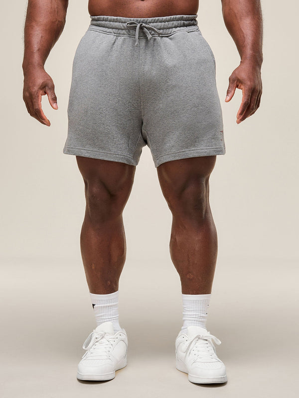 Gymshark Power 5" Shorts — Charcoal Core Marl