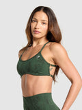Gymshark Adapt Camo Cross Back Sports Bra — Trail Green/Classic Green — 3