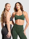 Gymshark Adapt Camo Cross Back Sports Bra — Trail Green/Classic Green — 5