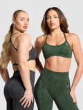 Gymshark Adapt Camo Cross Back Sports Bra — Asphalt Grey/Black — 5