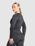 Gymshark Adapt Camo Seamless Long Sleeve Top — Asphalt Grey/Black — 2
