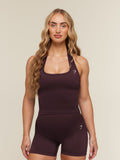 Gymshark Adapt Solid Halter Neck Tank — Cherry Purple — 1