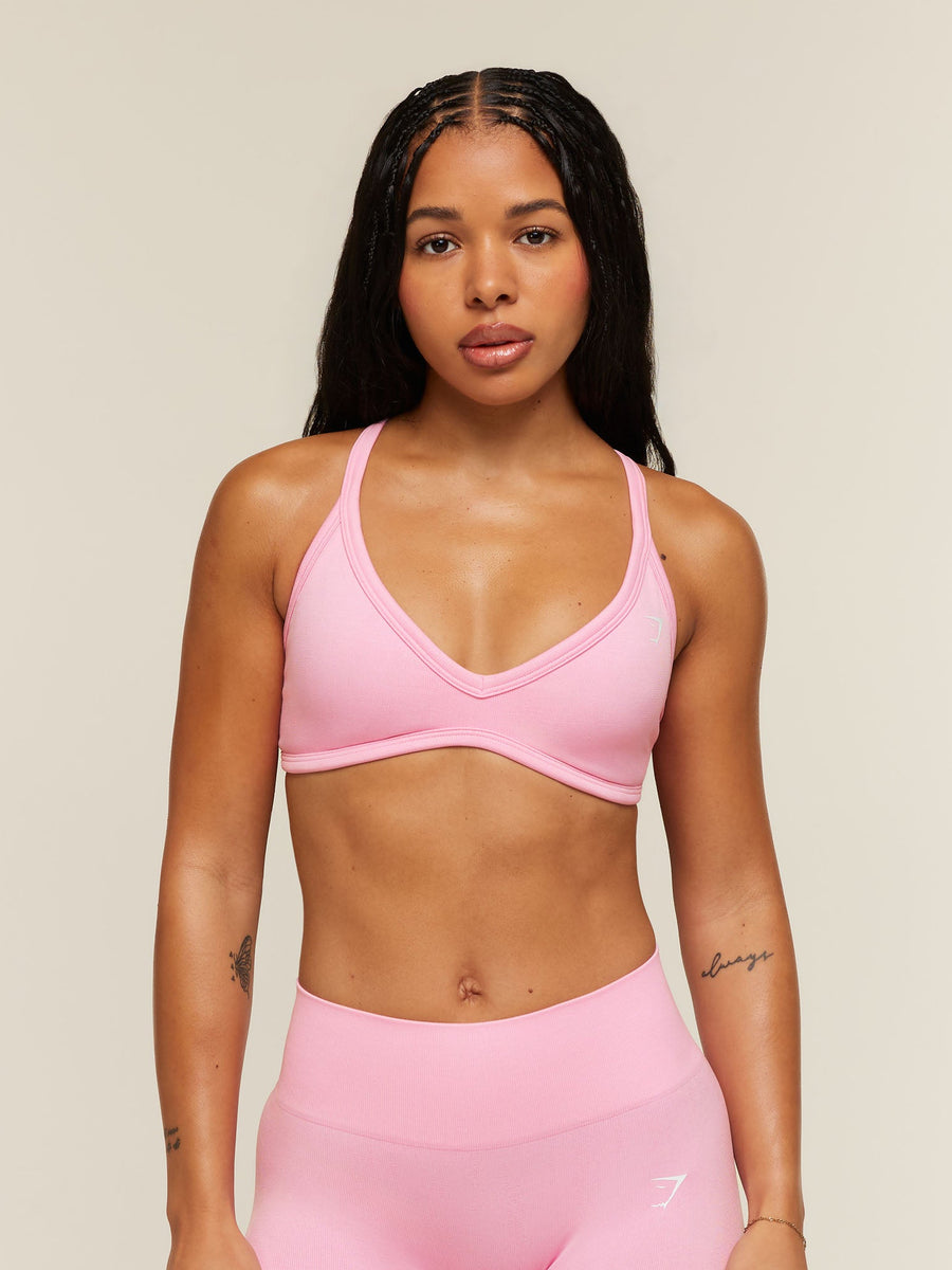 Gymshark Adapt Solid Sports Bra — Poise Pink — 1