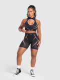 Gymshark Apex Lift Seamless Crop Top — Darkest Purple/Sour Pink — 4