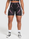 Gymshark Apex Lift Seamless Shorts — Darkest Purple/Sour Pink — 1