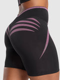 Gymshark Apex Lift Seamless Shorts — Darkest Purple/Sour Pink — 6