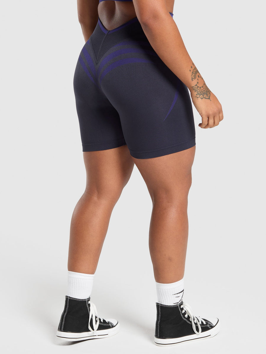 Gymshark Apex Lift Seamless Shorts — Heavy Blue/Cobalt Purple — 2