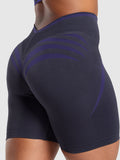 Gymshark Apex Lift Seamless Shorts — Heavy Blue/Cobalt Purple — 6