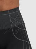 Gymshark Apex Seamless Leggings — Black/Graphite Grey — 6