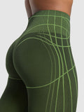 Gymshark Apex Seamless Leggings — Trail Green/Energy Gelato Green — 6