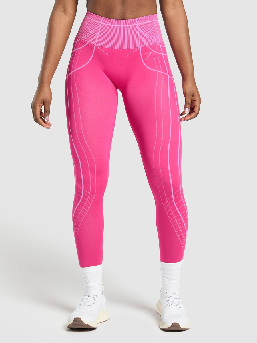 Gymshark Apex Seamless Leggings — Valley Pink/Sour Pink — 1